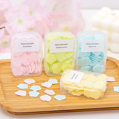 100 Pcs Mini Petal Soap Paper for Hand Washing