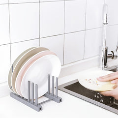 Stainless Steel Pot Lid Holder Spoon Rest and Plate Holder Organizer