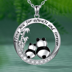Cartoon Panda Pendant Necklace for Girls