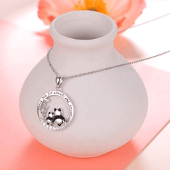 Cartoon Panda Pendant Necklace for Girls