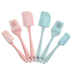 3pcs Silicone Baking Spatulas Cream Spreader Brush Baking Tool Set