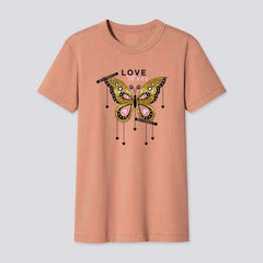 Love Butterfly Warm Sticker Thermal Induction Vinyl Diy Top