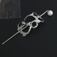 Pearl Hair Stick Metal Hairpin