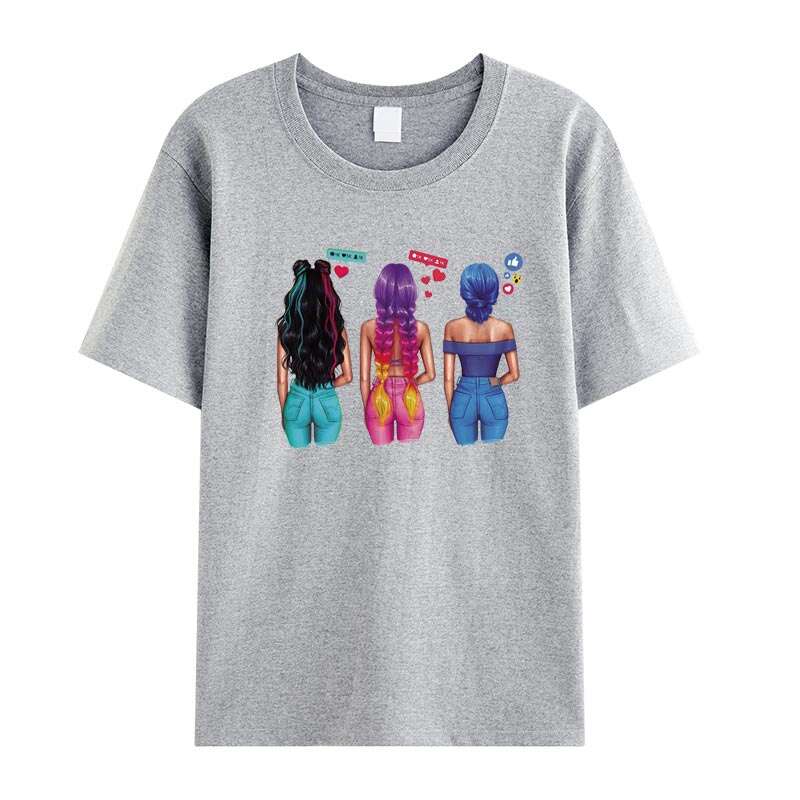 Social Woman Patches Heat Transfer DIY Vinyl Tops Patches Iron T Shirt