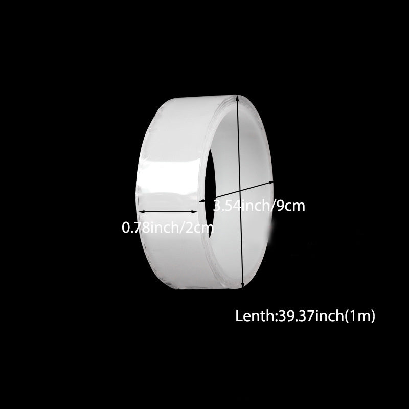 Transparent Nano Tape Washable Reusable Double Sided Adhesive