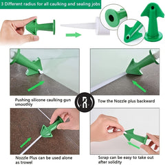 3Pcs Caulking Tools Kit Silicone Sealant Epoxy Accessor