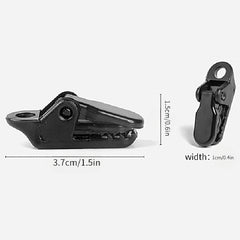 50pcs Mini Adjustable Tent Canopy Clip For Camping - Double Hole Plastic Buckle
