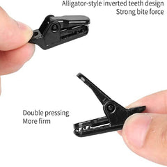 50pcs Mini Adjustable Tent Canopy Clip For Camping - Double Hole Plastic Buckle