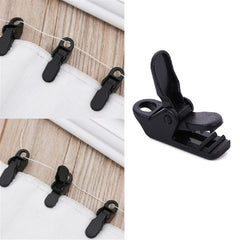 50pcs Mini Adjustable Tent Canopy Clip For Camping - Double Hole Plastic Buckle
