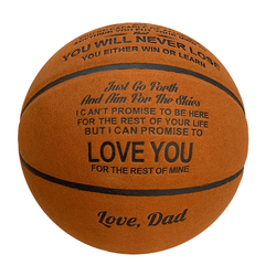 Size 7 Leather Basketball for Students and Athletes - Indoor/Outdoor Competition