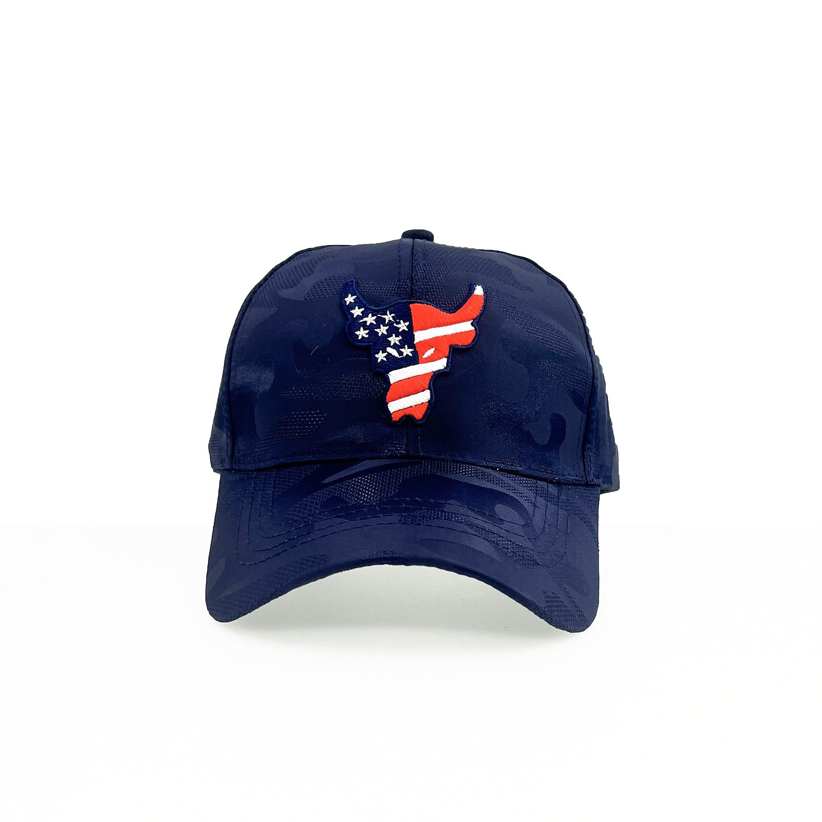 Men's Bull Head Embroidered Baseball Cap Sun Protective Breathable Casual Sty