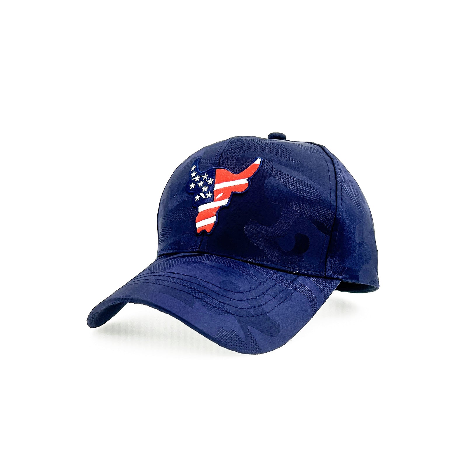 Men's Bull Head Embroidered Baseball Cap Sun Protective Breathable Casual Sty