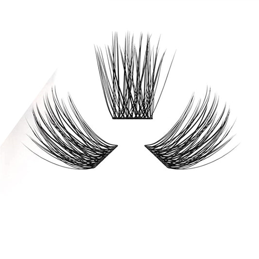 Soft Natural Reusable Cross Cluster Lashes DIY Eyelash Extensions at Home