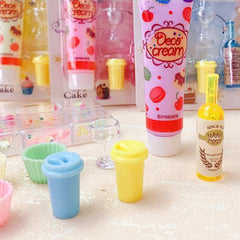 Kids DIY Ice Cream Cart Playset Ice Cream Toys