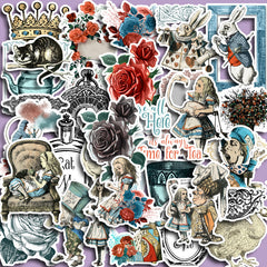 36pcs Alice Stickers: DIY Projects and School Supplies