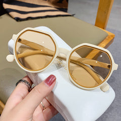 Large Round Sunglasses Casual Candy Glasses UV400