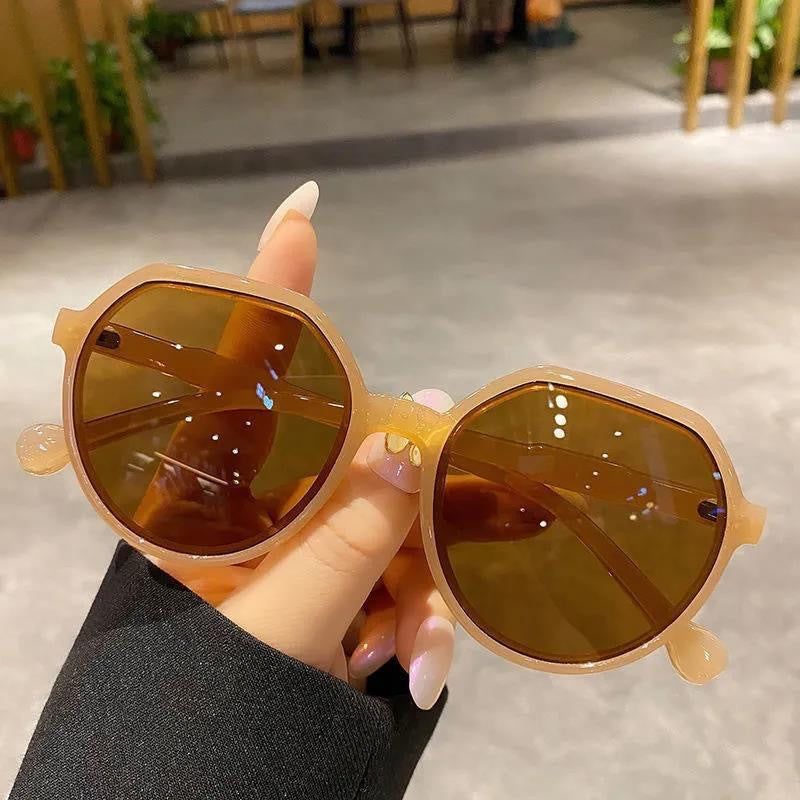 Large Round Sunglasses Casual Candy Glasses UV400