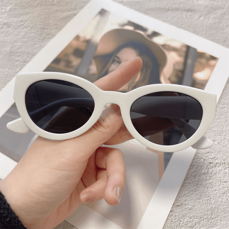 Cat Eye Sunglasses For Women Men Hip-Hop Anti-Glare Glasses UV400