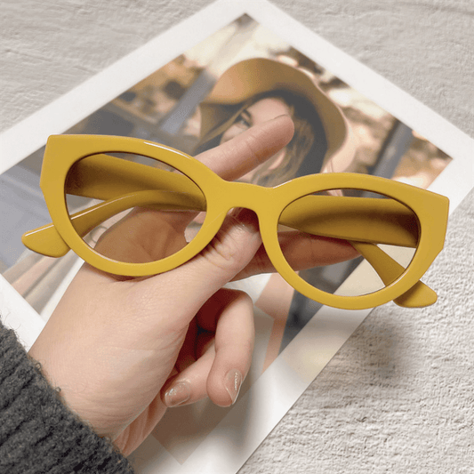 Cat Eye Sunglasses For Women Men Hip-Hop Anti-Glare Glasses UV400