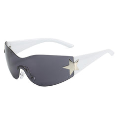 Y2K Star Decor Rimless Sunglasses UV400