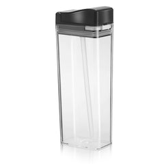 Creative Flat Water Bottle Portable Sport Bottle with Straw