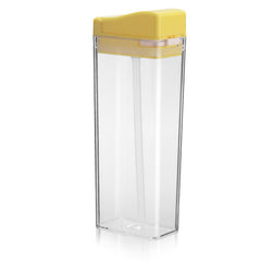Creative Flat Water Bottle Portable Sport Bottle with Straw