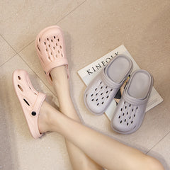 Women's Hollow Out Clogs Closed Toe Slip On Shoes