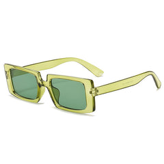 Y2K Rectangle Sunglasses Hiphop Jelly Glasses UV400