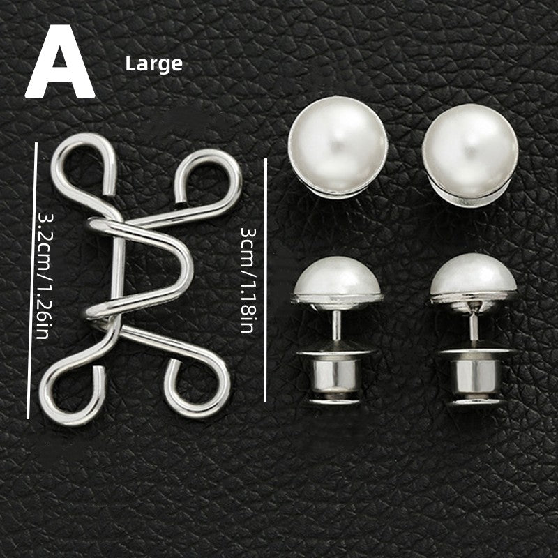 Alloy Waist Buckle Pins Waist Clip Adjustable Snap Button Detachable Accessories