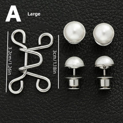 Alloy Waist Buckle Pins Waist Clip Adjustable Snap Button Detachable Accessories