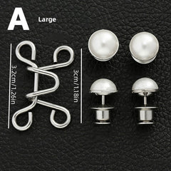 Alloy Waist Buckle Pins Waist Clip Adjustable Snap Button Detachable Accessories