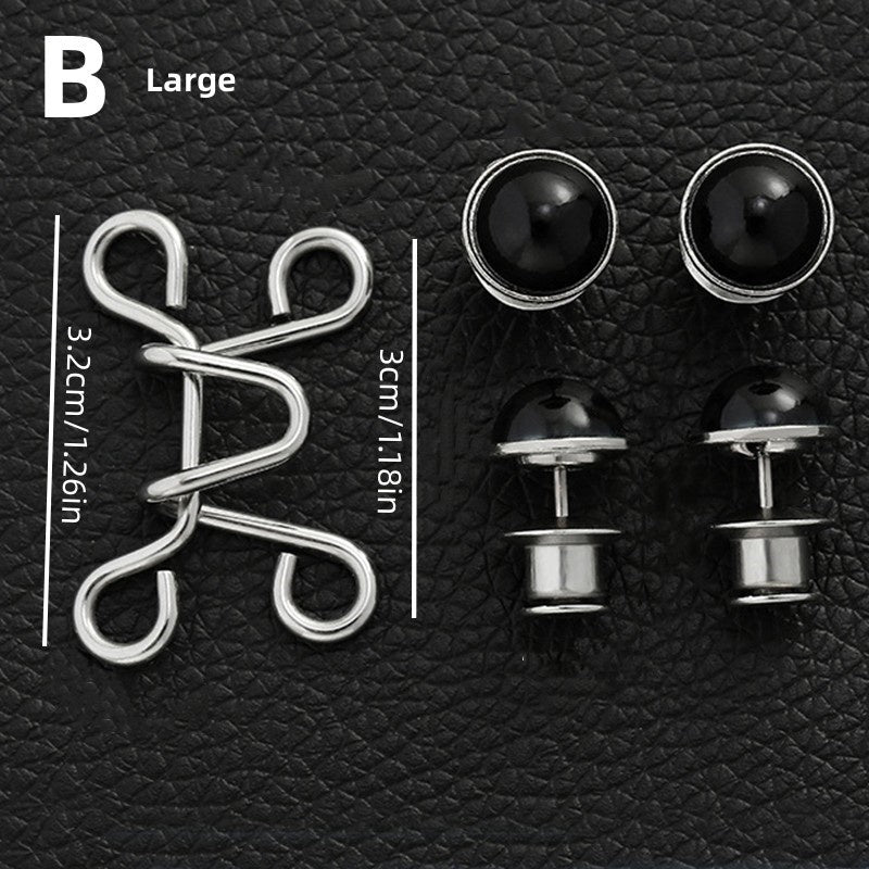Alloy Waist Buckle Pins Waist Clip Adjustable Snap Button Detachable Accessories