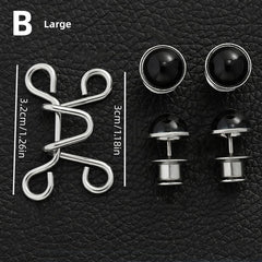 Alloy Waist Buckle Pins Waist Clip Adjustable Snap Button Detachable Accessories