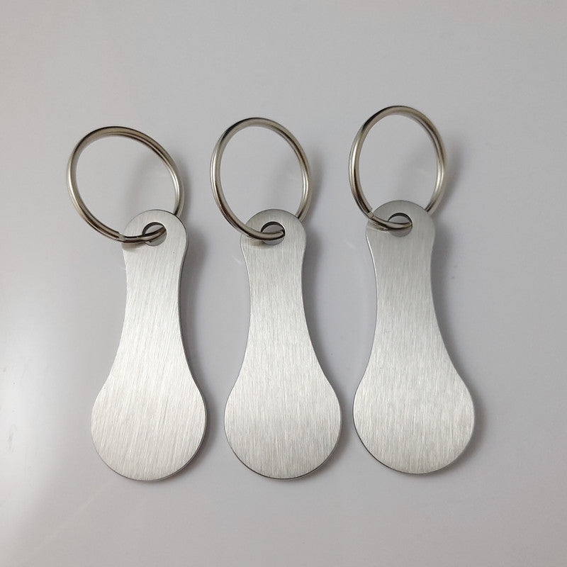 Aluminum Alloy Key Ring for Shopping Trolleys - Unisex Gift for Men and Women