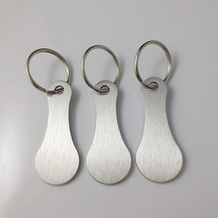 Aluminum Alloy Key Ring for Shopping Trolleys - Unisex Gift for Men and Women