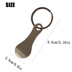 Aluminum Alloy Key Ring for Shopping Trolleys - Unisex Gift for Men and Women