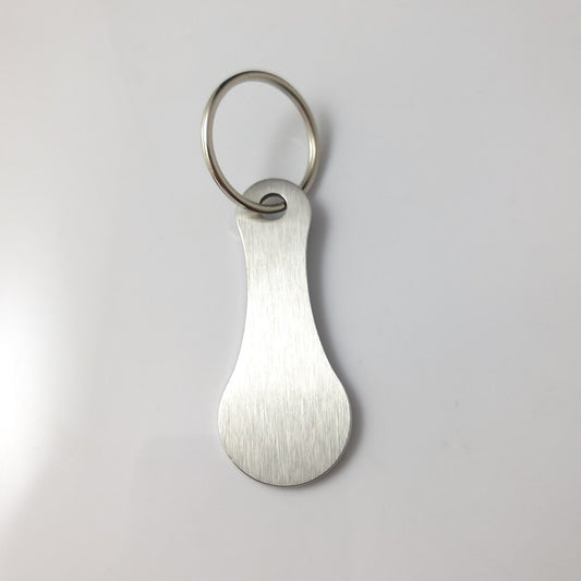 Aluminum Alloy Key Ring for Shopping Trolleys - Unisex Gift for Men and Women