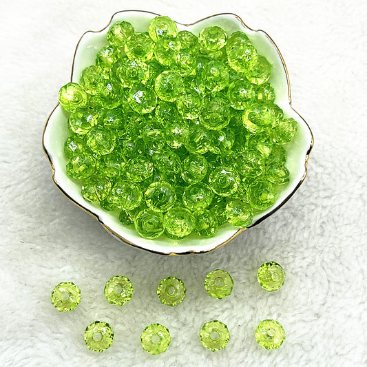 10mm Transparent Faceted Acrylic Beads for DIY Bracelet