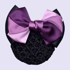 Bowknot Bun Cover Barrettes Net Snood Hairnet Bow Decor Hair Clip