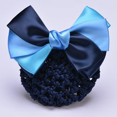 Bowknot Bun Cover Barrettes Net Snood Hairnet Bow Decor Hair Clip