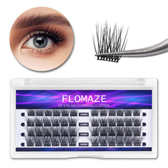 Curling Individual Lash Clusters 72 Pcs DIY Extensions 10-16mm Mix Length