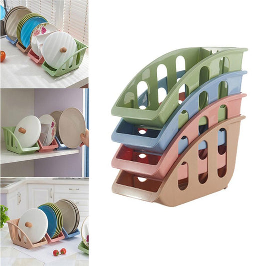 Kitchen Dish Shelf with Card Slot and Drain Holder