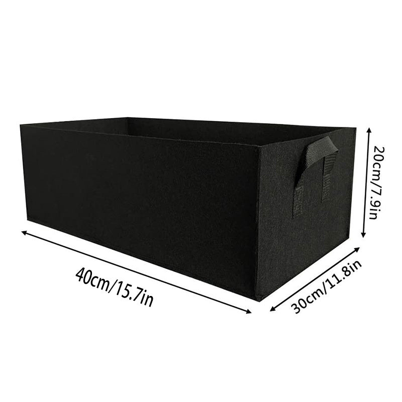 Fabric Raised Garden Bed Plant Grow Bags - Non Woven Aeration Bags