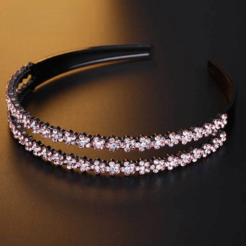 Double Row Plum Blossom Hair Hoop Anti Slip