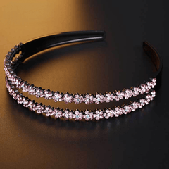 Double Row Plum Blossom Hair Hoop Anti Slip