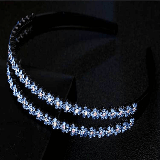 Double Row Plum Blossom Hair Hoop Anti Slip