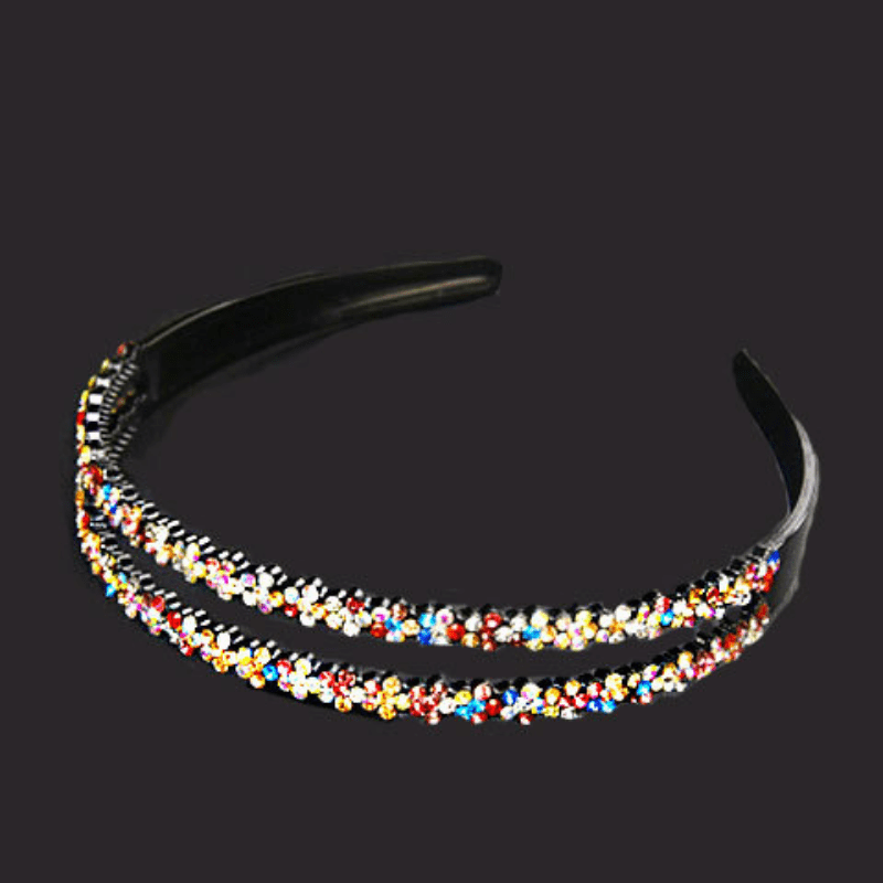 Double Row Plum Blossom Hair Hoop Anti Slip