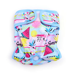 Reusable Washable Female Dog Diapers Dog Physiological Pants Diapers Print