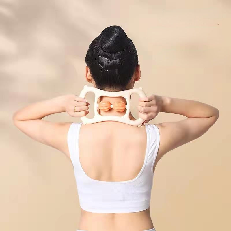 Pilates Yoga Ring for Body Shaping & Back Workout with Massage Roller