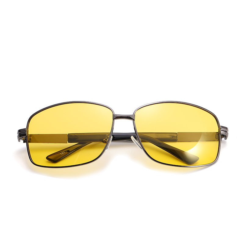 Night Vision Yellow Lens Polarized Sunglasses UV400 Men